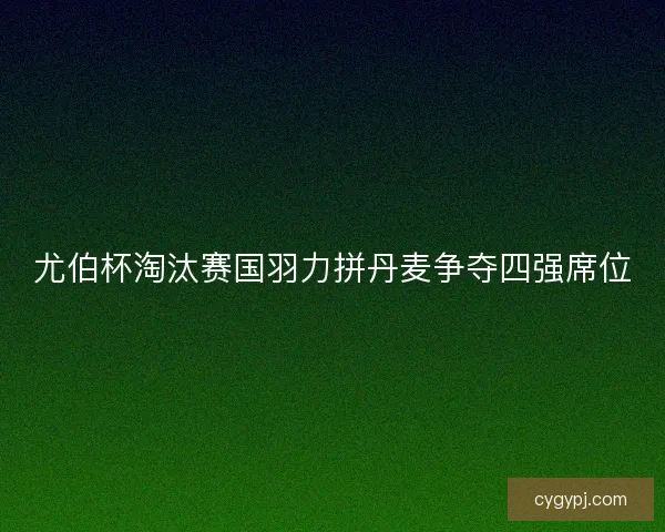 尤伯杯淘汰赛国羽力拼丹麦争夺四强席位 尤伯杯淘汰赛国羽力拼丹麦争夺四强席位